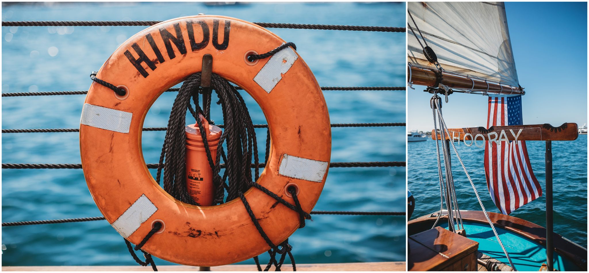 schooner hindu buoy and flag - ma wedding photographer