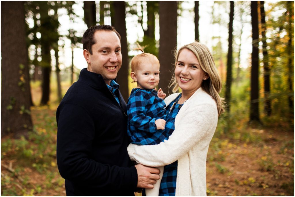 portrait of family in plaid - framingham family photography
