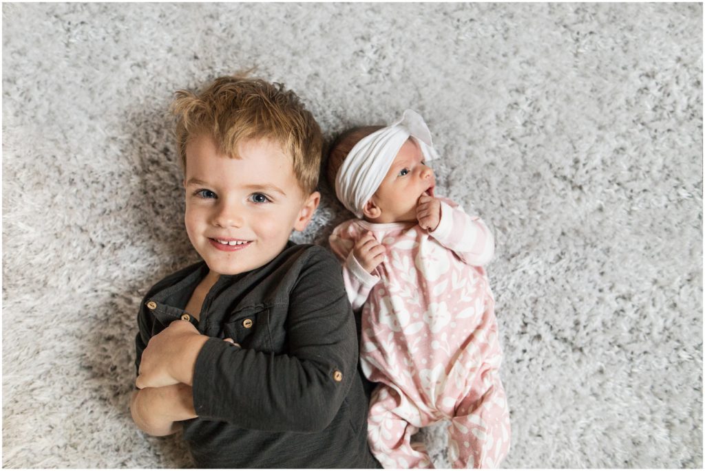 brother-and-sister-on-rug-boston-child-photographer