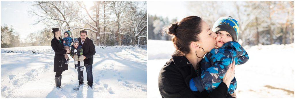 mother-kissing-son-in-snow-framingham-photographer