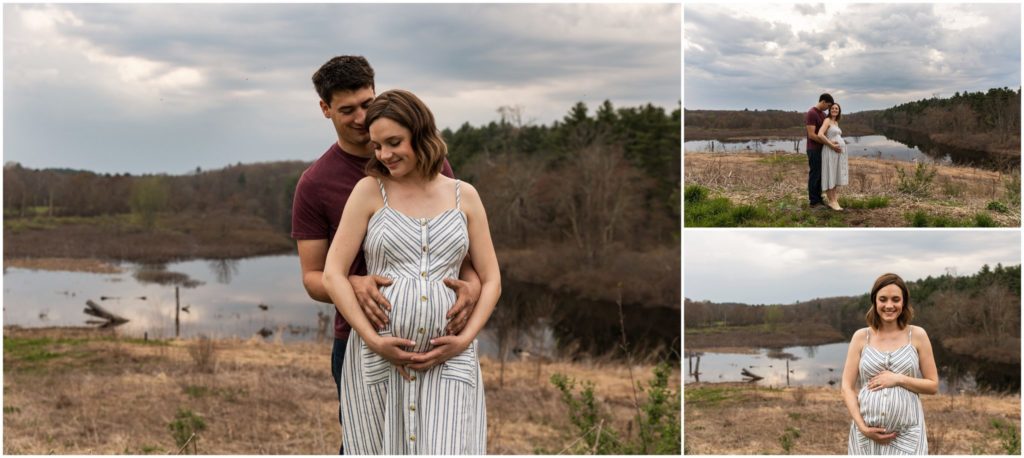 maternity-striped-dress-boston-baby-photographer