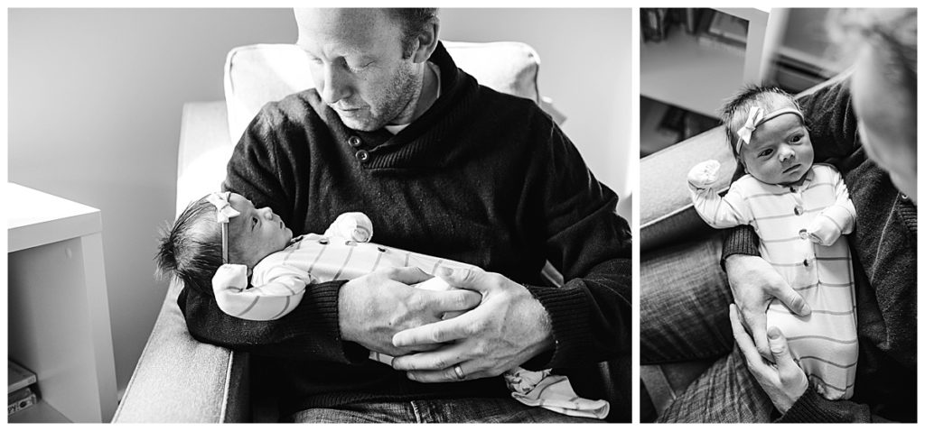 black-and-white-portrait-dad-and-newborn-boston-newborn-photographer