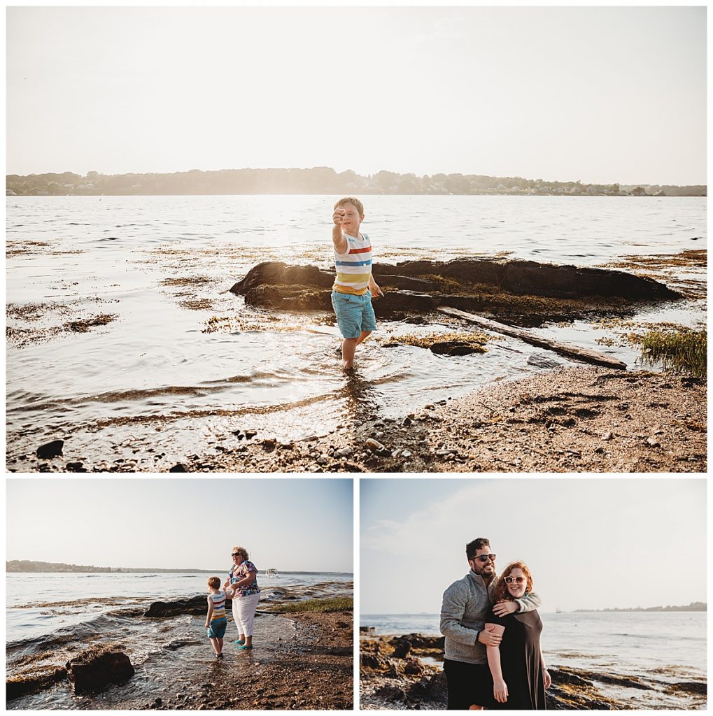 family-by-ocean-at-sunset-boston-family-photographer
