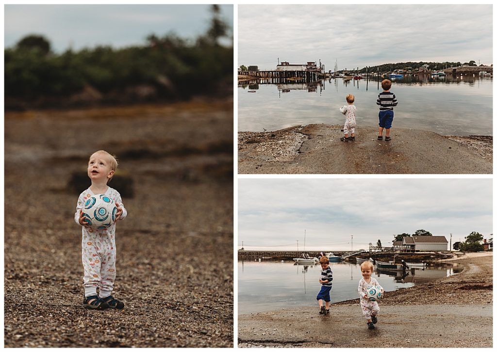 kids-in-pajamas-on-beach-in-maine-boston-family-photographer