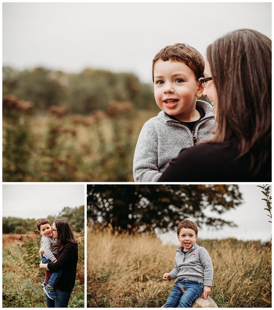 mother-holding-son-in-autumn-field-boston-family-photography