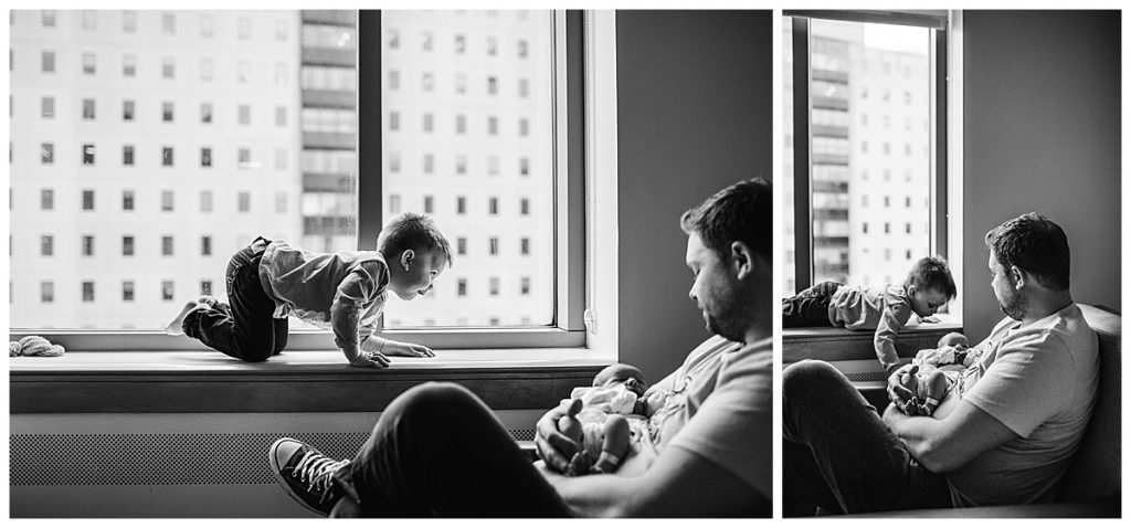 black-and-white-portrait-of-father-with-newborn-son-boston-photographer