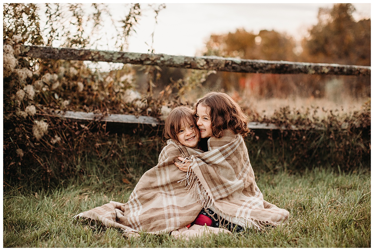 sisters-wrapped-in-plaid-blanket-boston-family-photographer