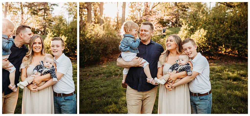 how to photograph a family during golden hour