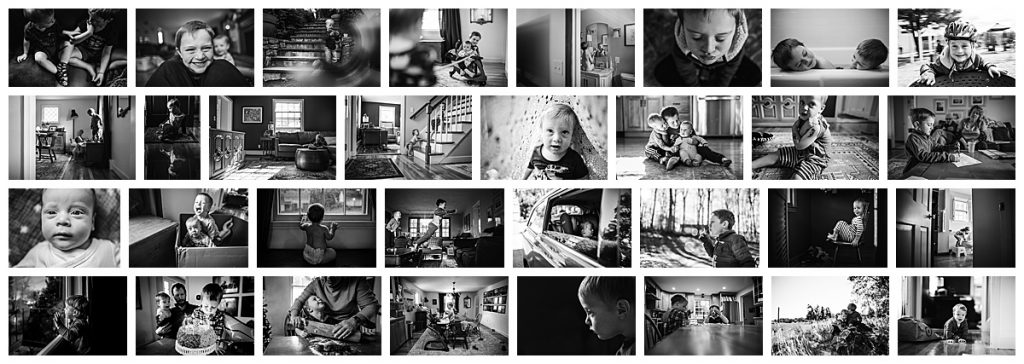 compilation of black and white 365 images