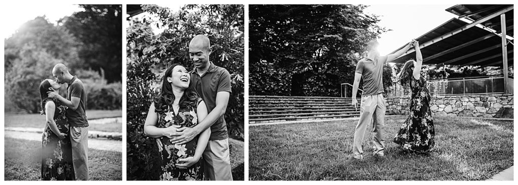 maternity photography session at arnold arboretum in jp