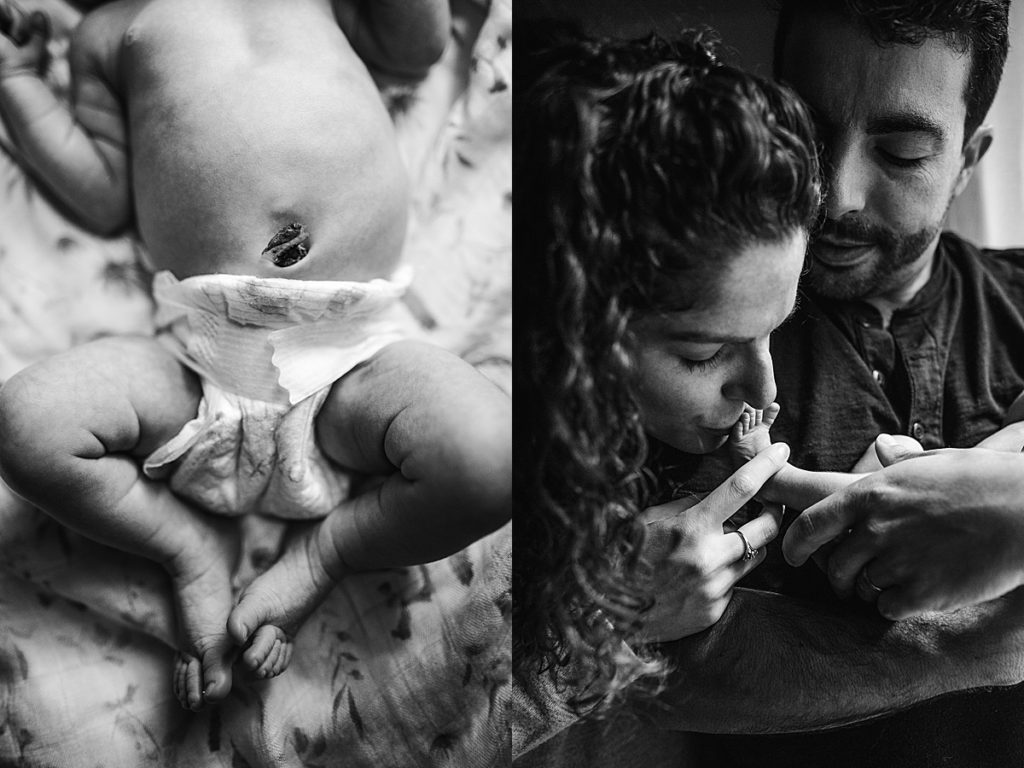 black and white newborn images
