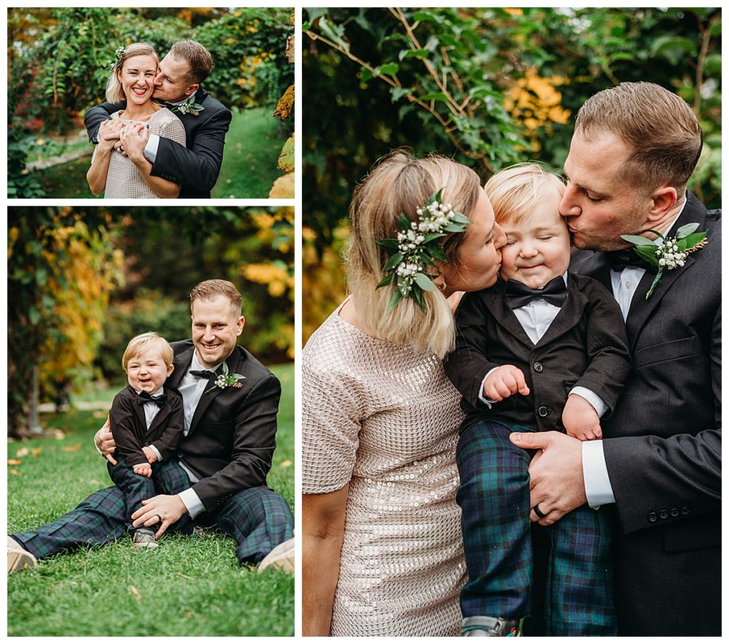 wedding portraits in october at the arnold arboretum
