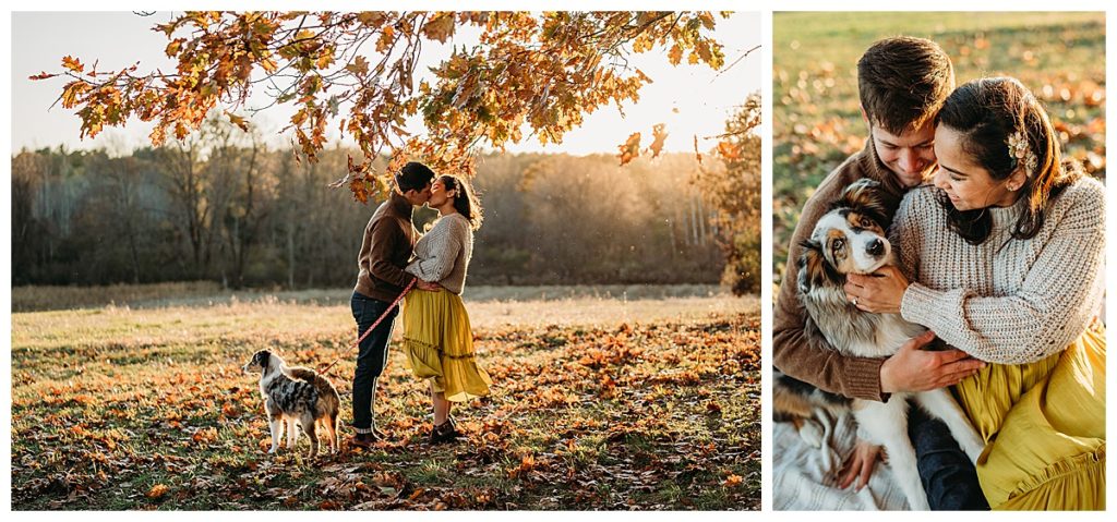 maternity photographer in boston works outdoors in winter