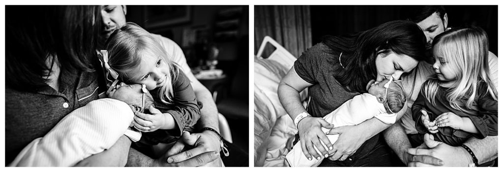 black and white boston newborn photos