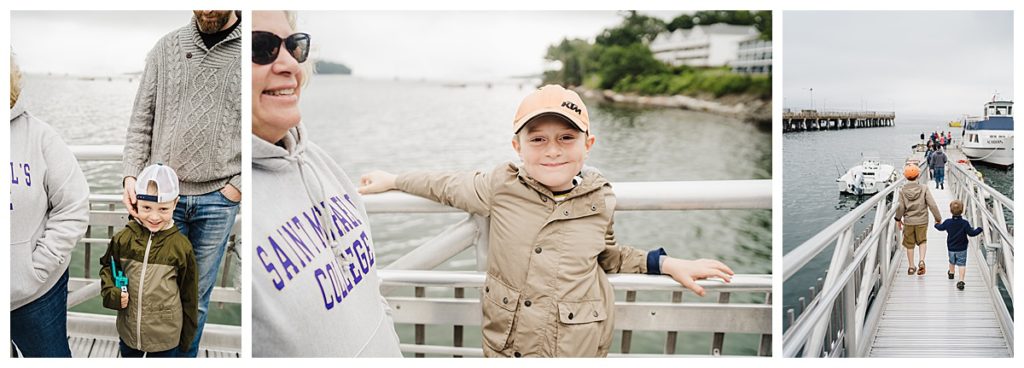 boy smiles at the camera on a boat ride