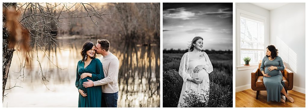 examples of maternity dresses that work well for photoshoots