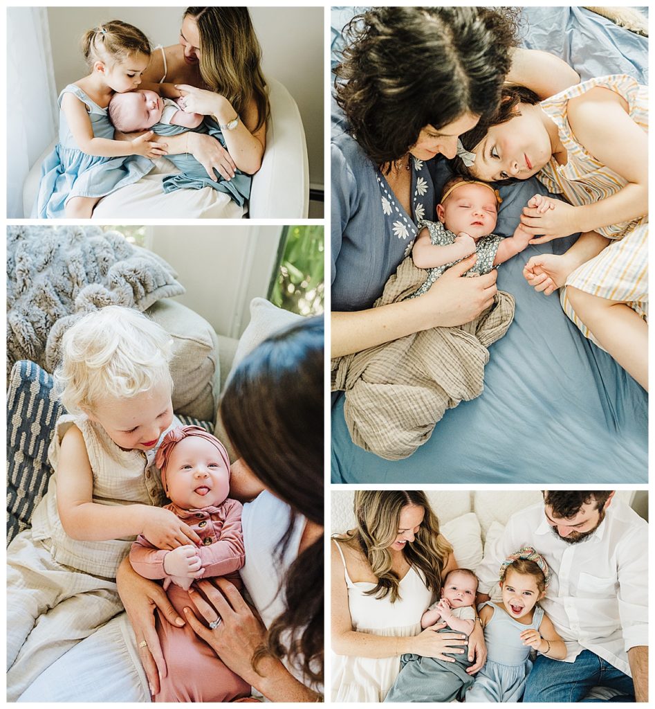 ways to incorporate a big sibling into your boston newborn photography