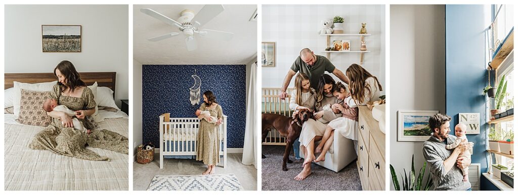 how to dress the whole family for your in home newborn session