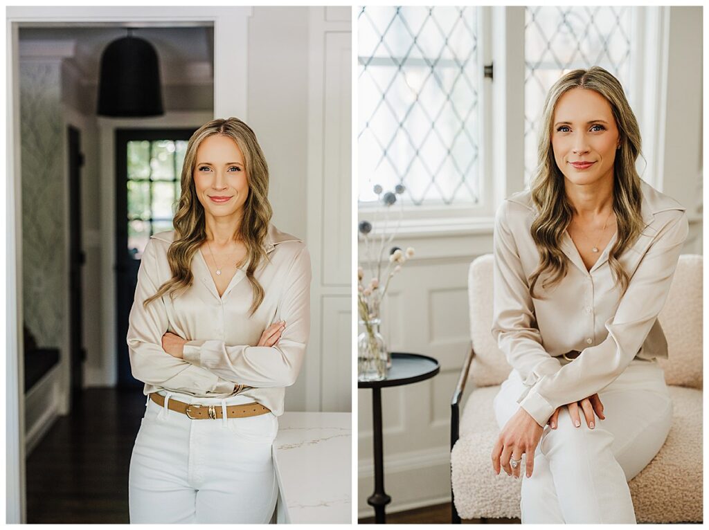 Boston branding photographer Lyndsay Hannah capturing a natural headshot for a women entrepreneur